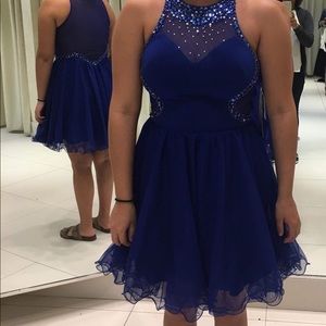 Royal blue Camille La Vie Homecoming dress